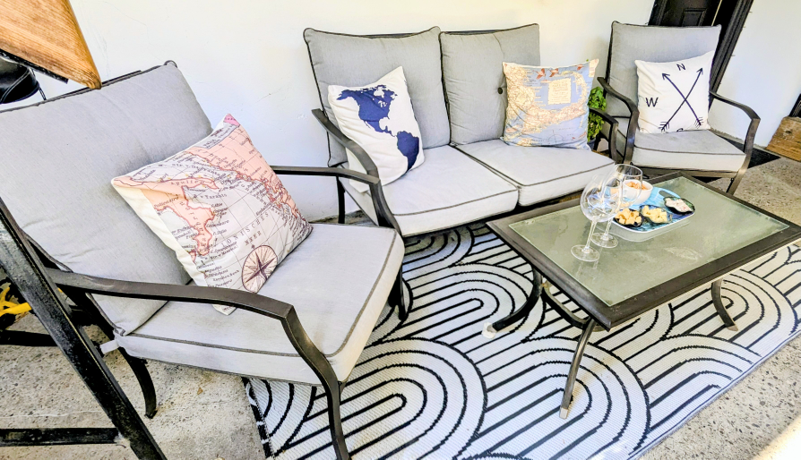 Outdoor Patio Set - Loveseat, Chairs & Table