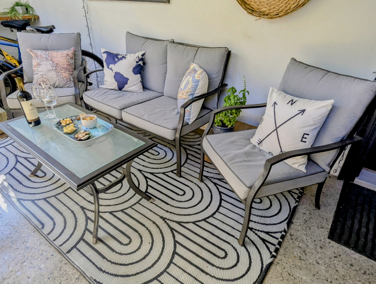 Outdoor Patio Set - Loveseat, Chairs & Table - photo 2