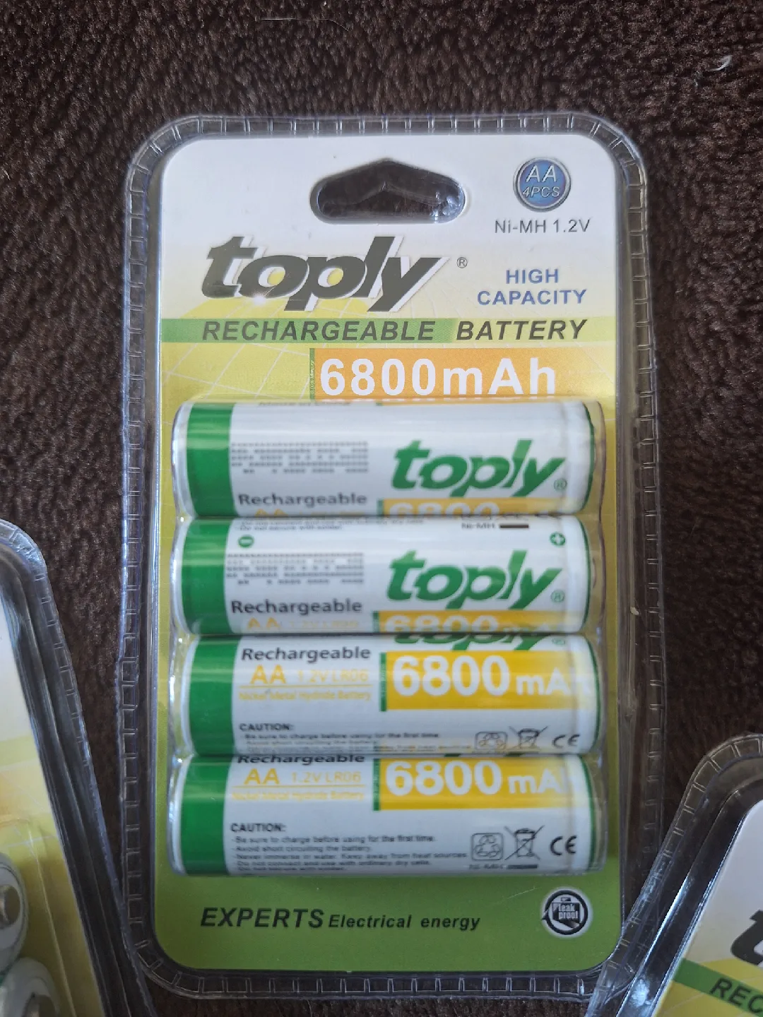 NEW Toply 6800mAh AA Rechargeable Batteries 🔋 image indicator(2)