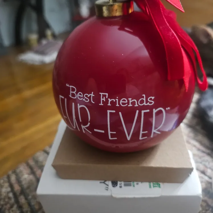 Heavy Ceramic  Christmas Tree Ornament Fur-Ever thumbnail