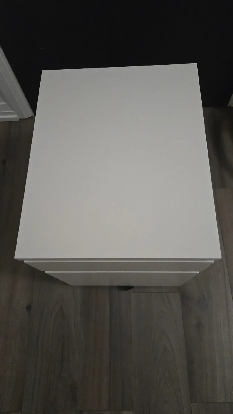 Ikea White 2-Drawer Rolling Filing Cabinet image indicator(2)