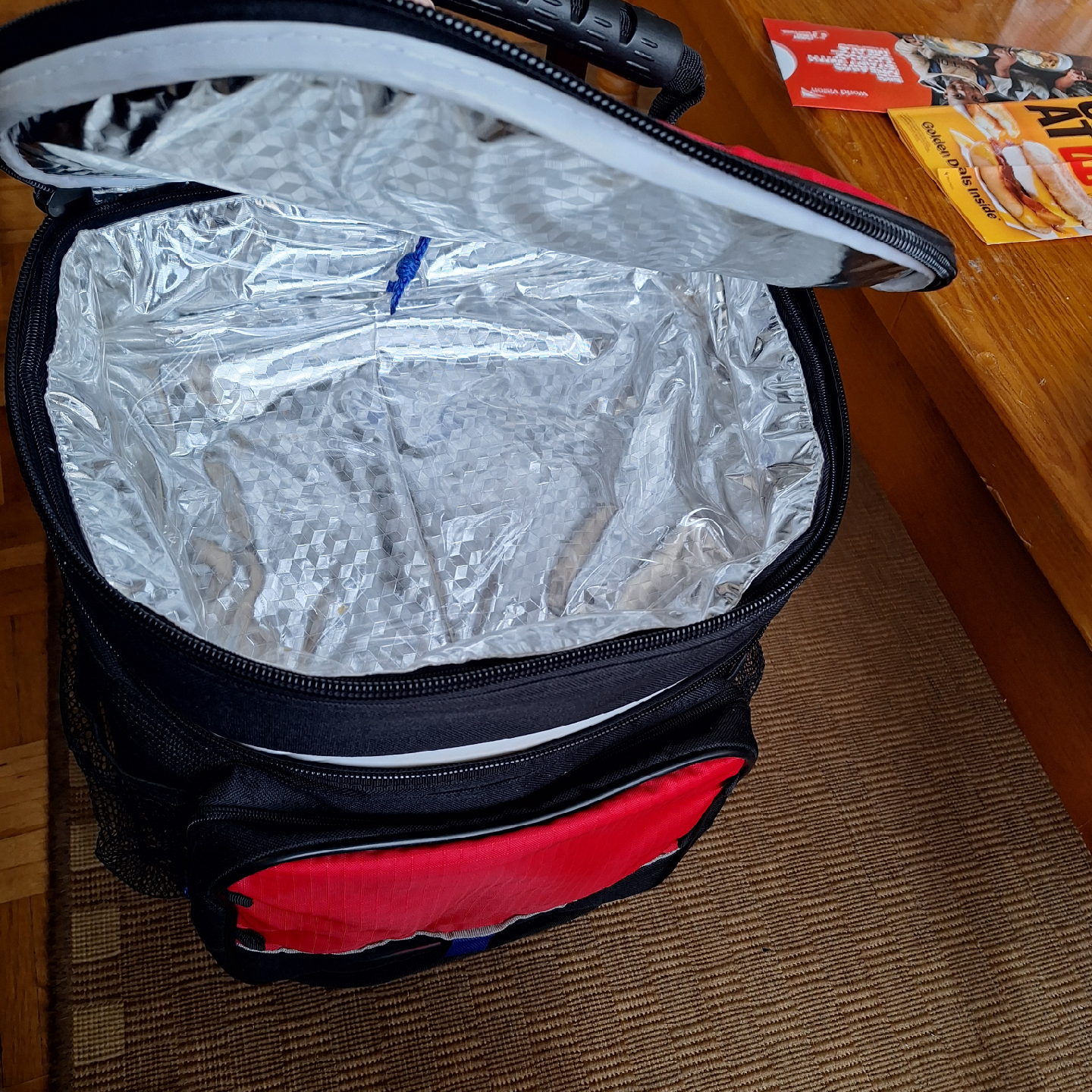 Red & Black Wheeled Insulated Cooler Bag - photo 2