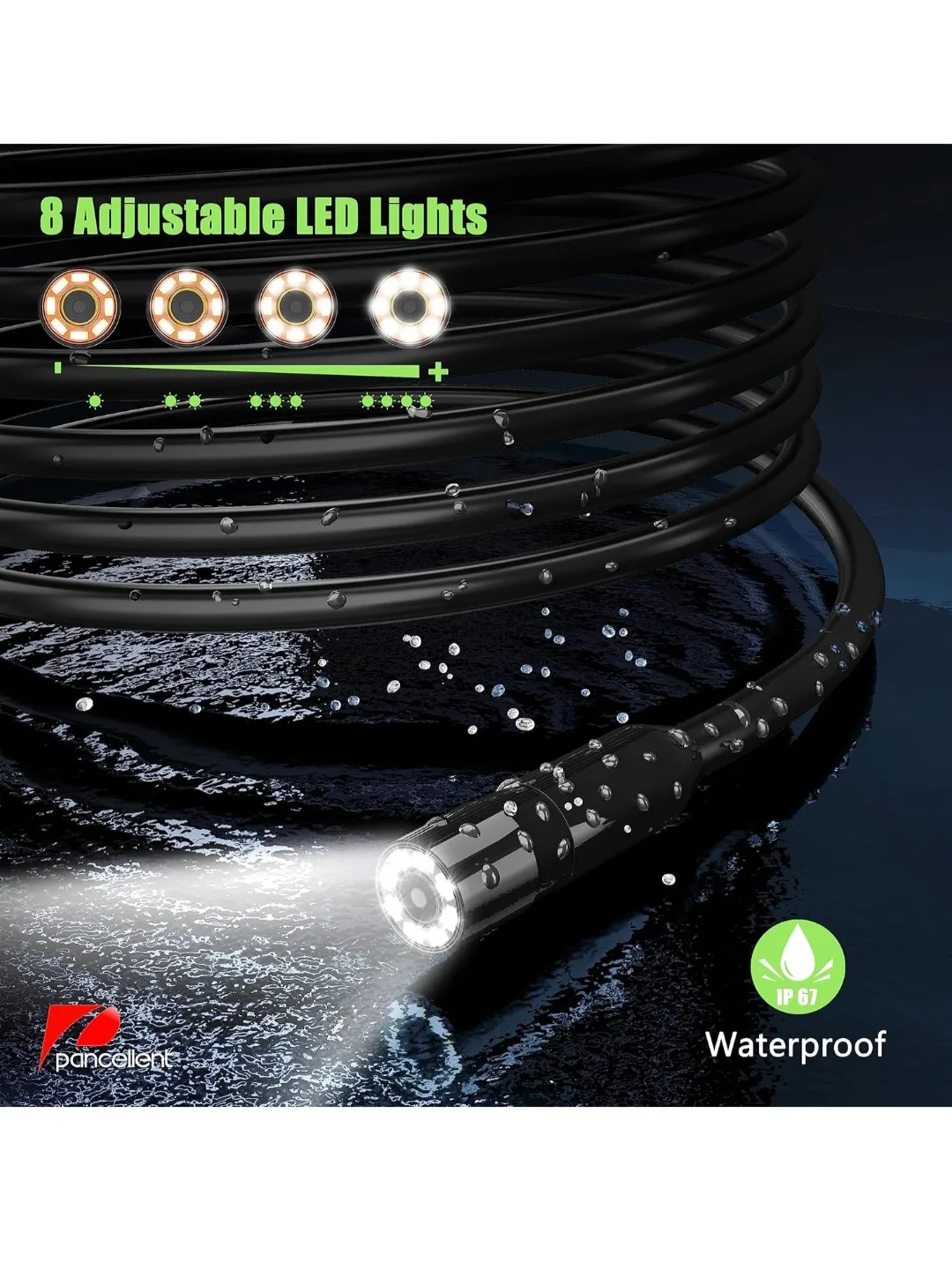 Pancellent Endoscope 2.4 inch Full-View Color Screen🥕 image indicator(5)