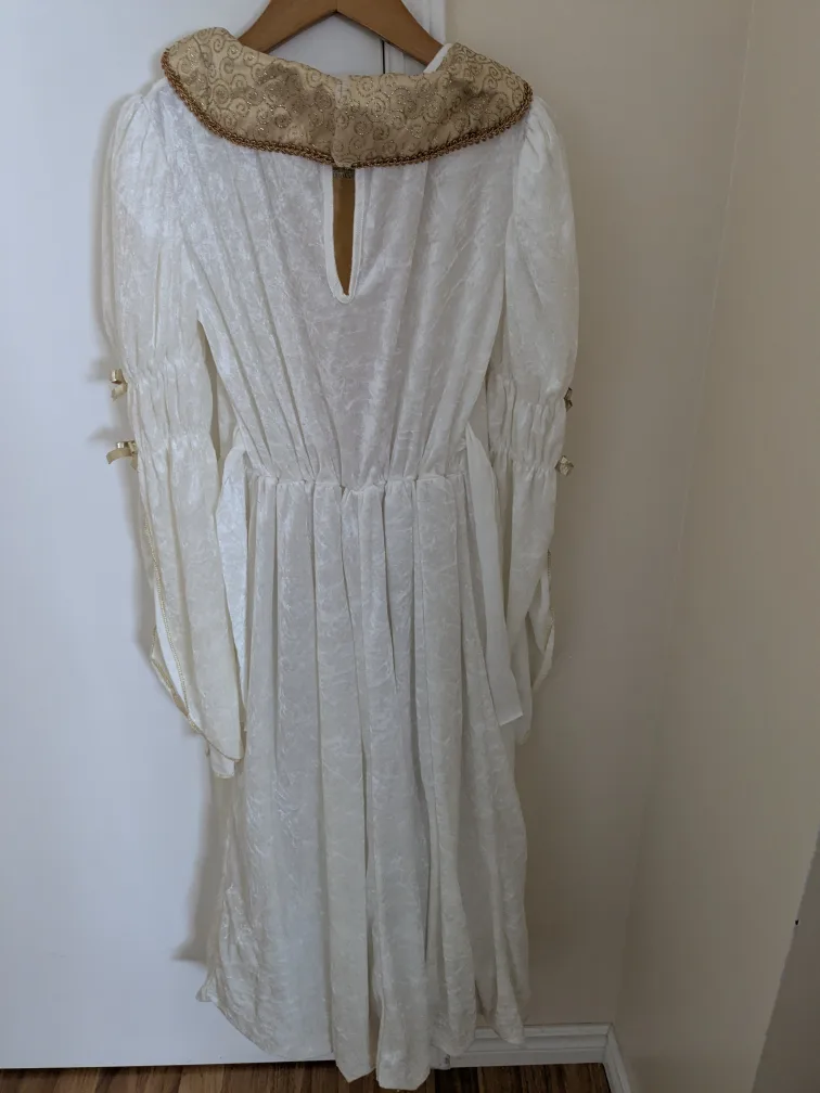 Princess Costume Dress - White & Gold size 12 image indicator(2)