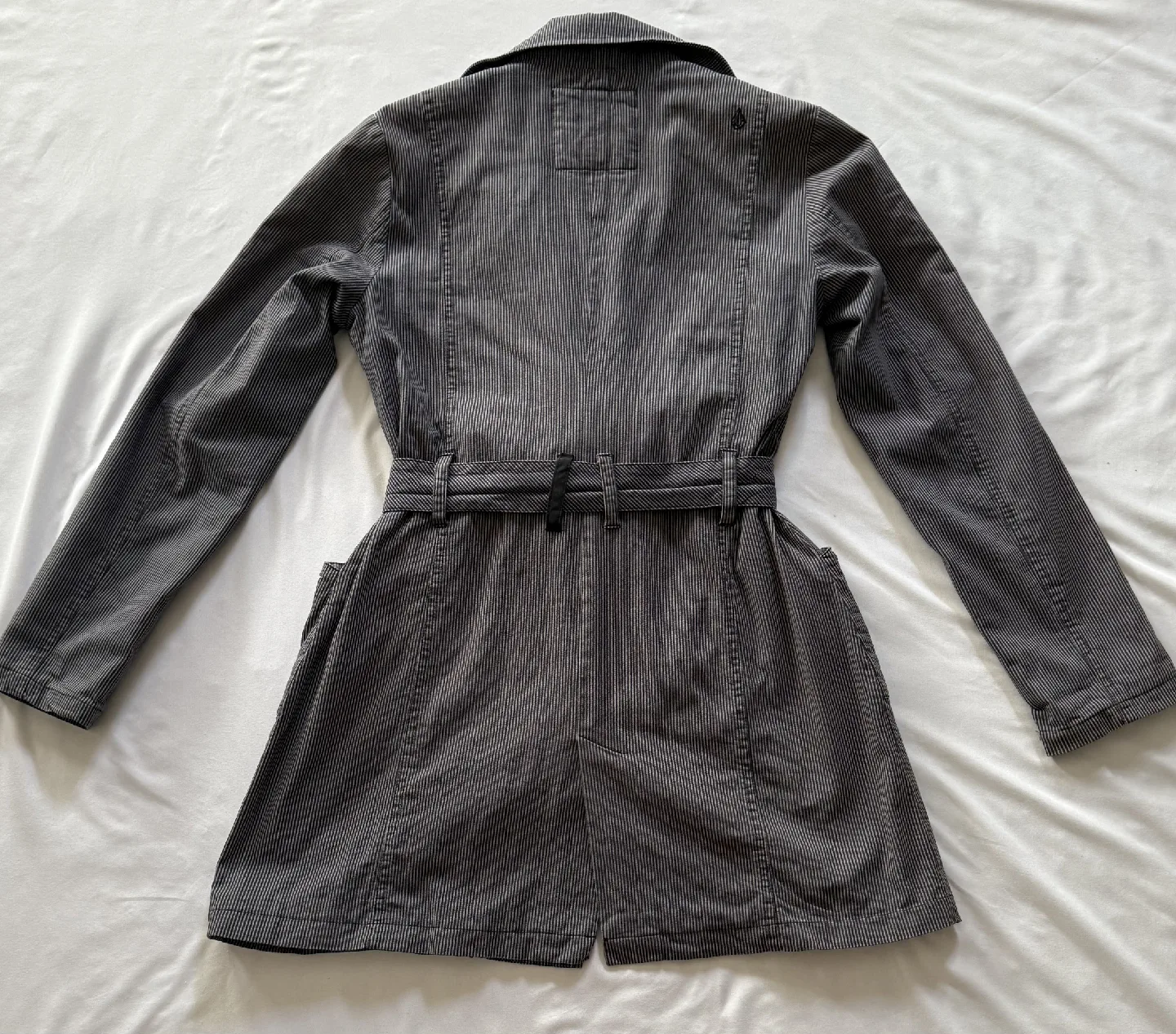 Volcom Striped Corduroy Trench Coat - Size M image indicator(2)