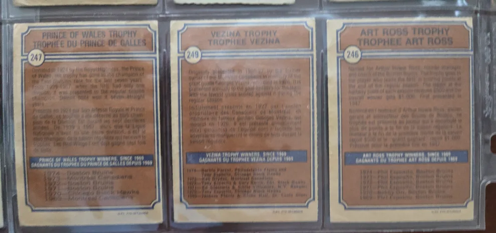 Vintage Hockey Trading Cards - N. Ullman Decal Edge image indicator(8)