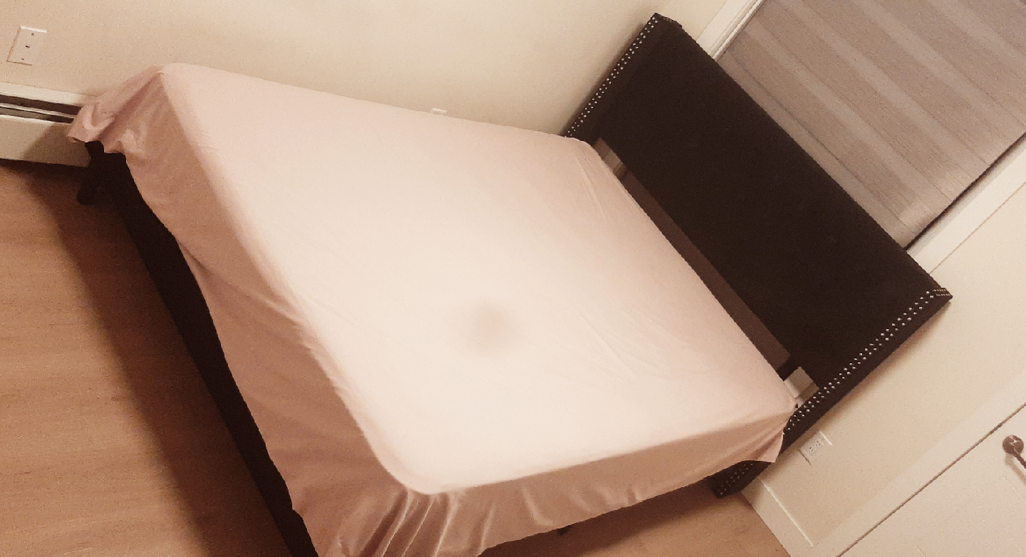 Upholstered Bed Frame with Headboard and Mattress - photo 4