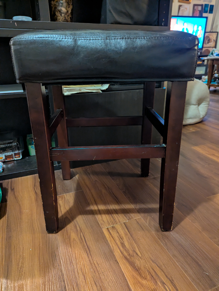 Brown Padded Bar Stool - photo 2