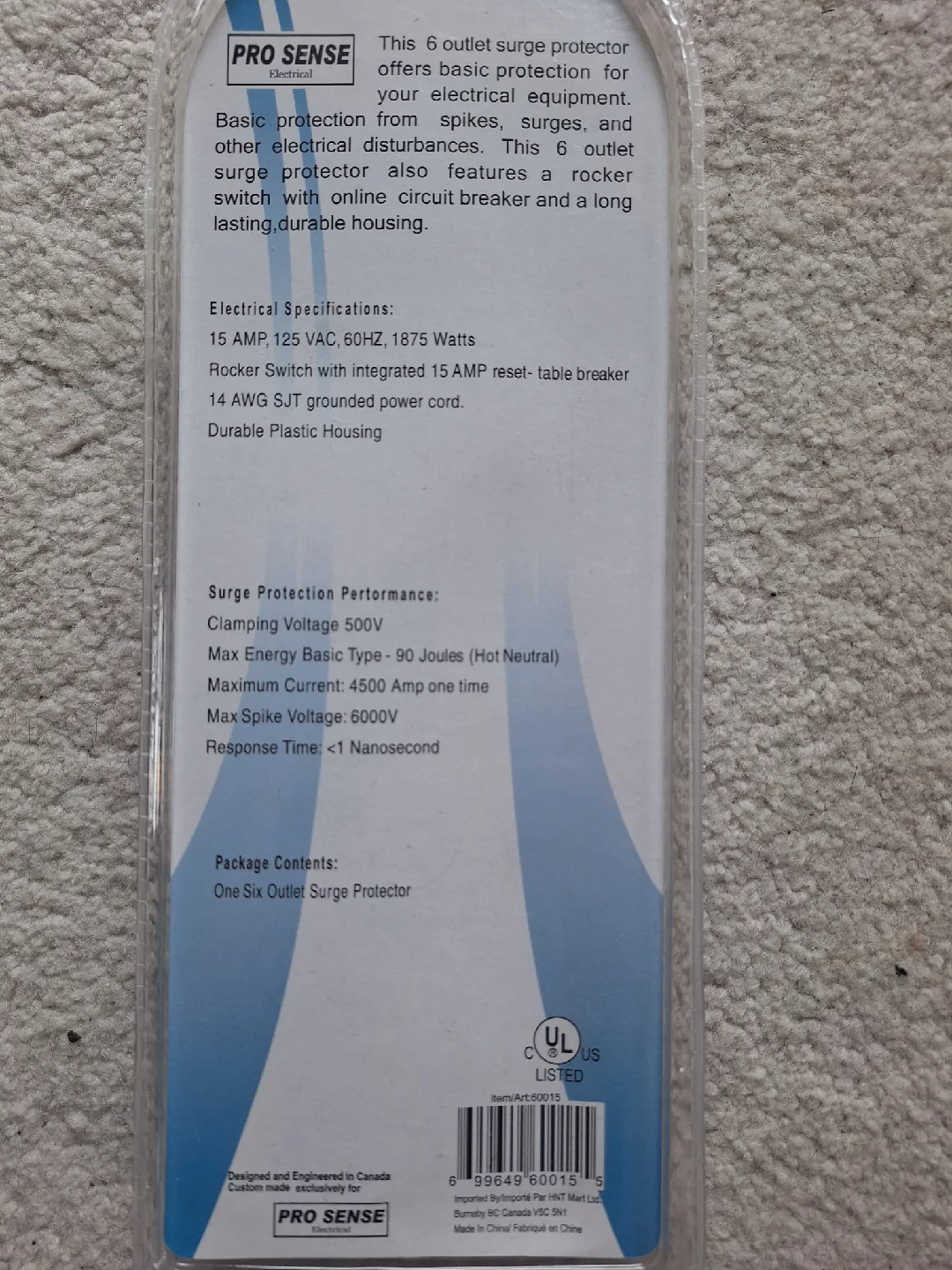 NEW Pro Sense 6 Outlet Surge Protector ⚡️ image indicator(2)