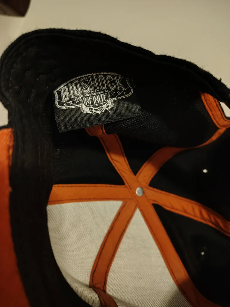 Bioshock Infinite Hat - Black & Orange image indicator(3)