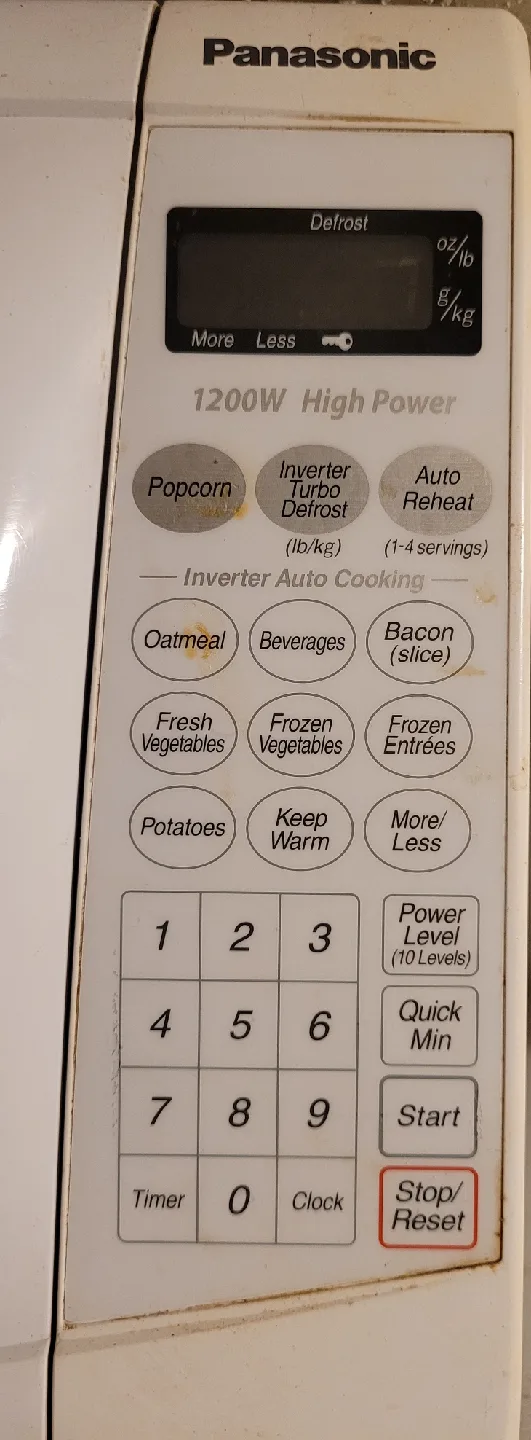 Large Panasonic 1200W High Power Inverter Microwave image indicator(7)