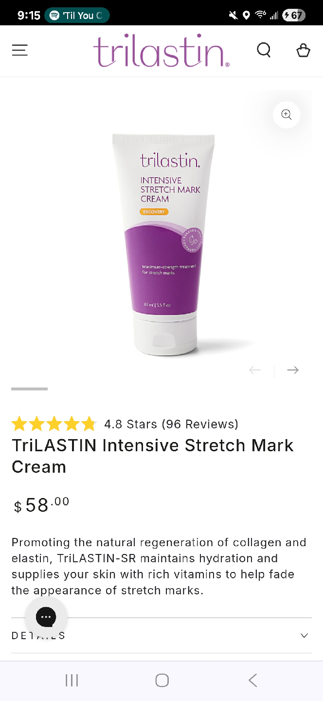 Trilastin Intensive Stretch Mark Cream - 5.5 fl oz