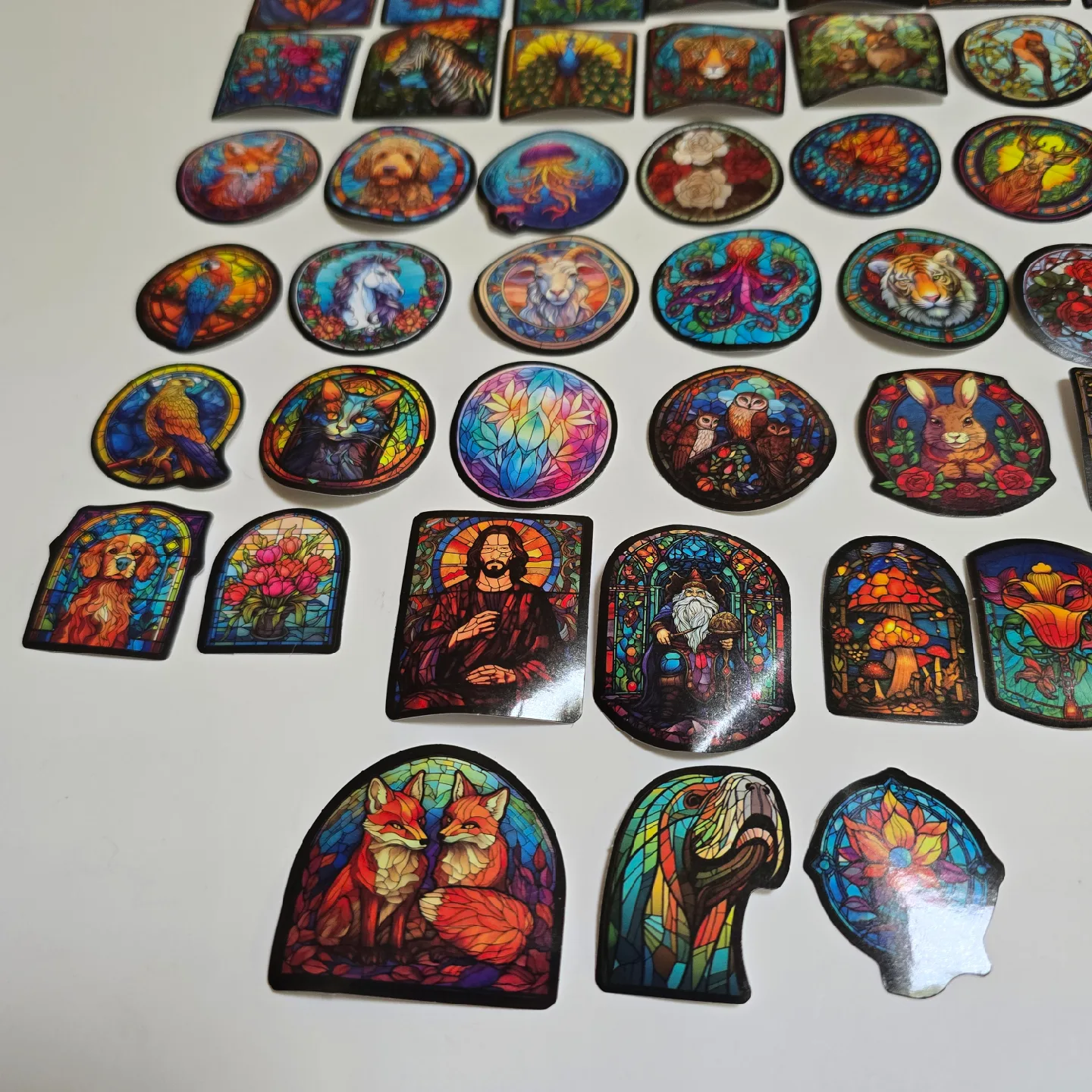 Lot of Glass Painting Vinyl Stickers NEW image indicator(5)