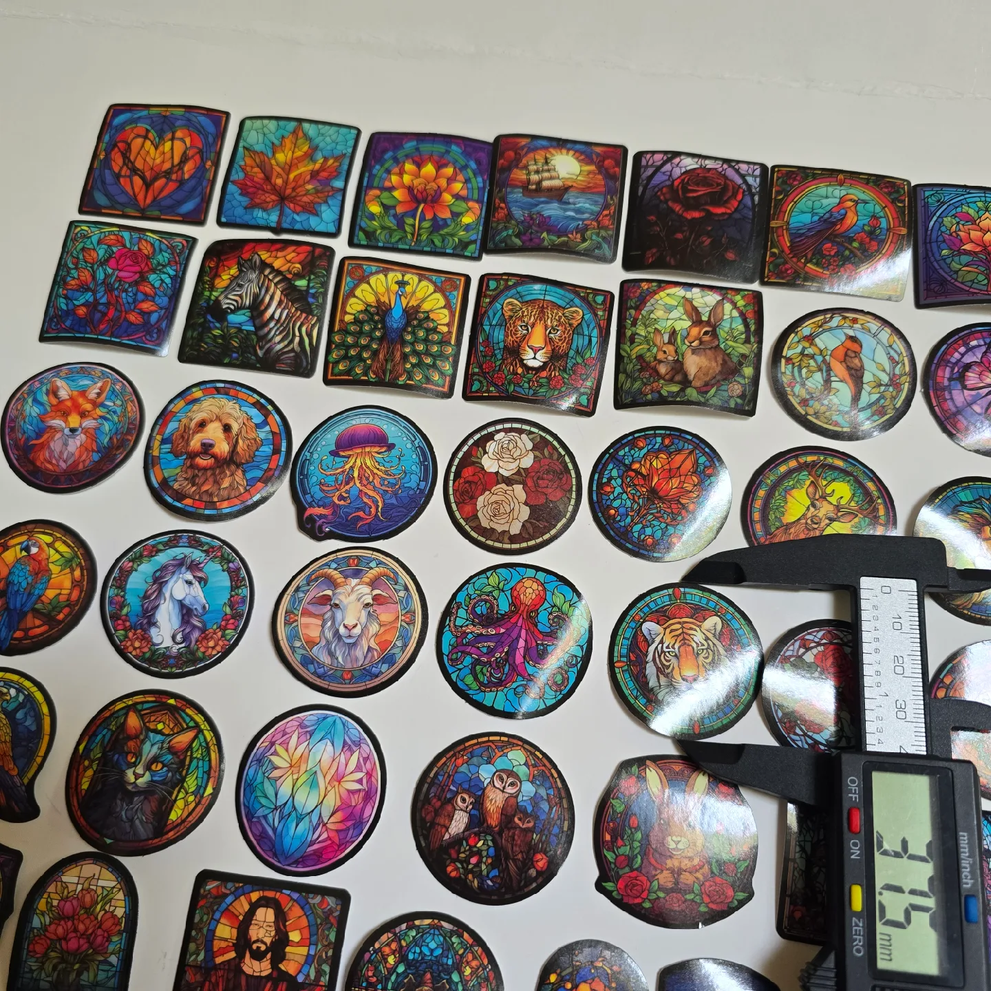 Lot of Glass Painting Vinyl Stickers NEW image indicator(6)