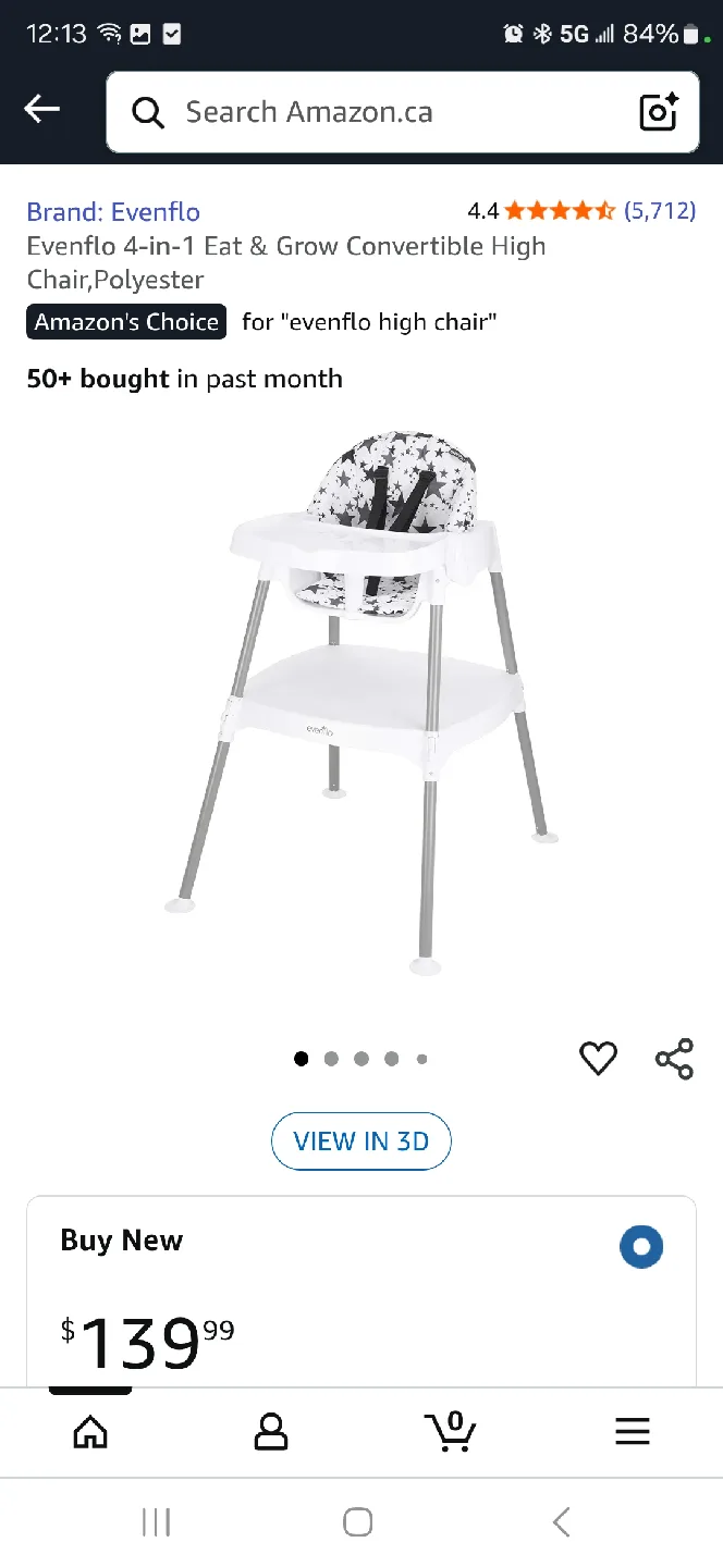 Evenflo 4-in-1 Eat & Grow Convertible High Chair thumbnail