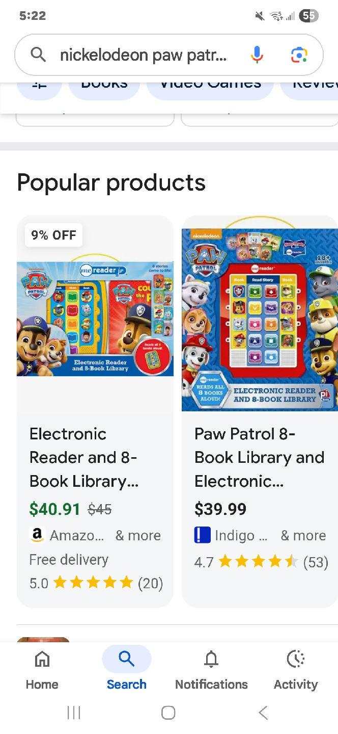 Paw Patrol Electronic Reader and 8-Book Library - photo 5
