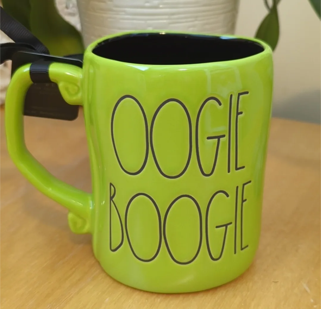 Rae Dunn Nightmare Before Christmas Oogie Boogie Mug brand new image indicator(2)