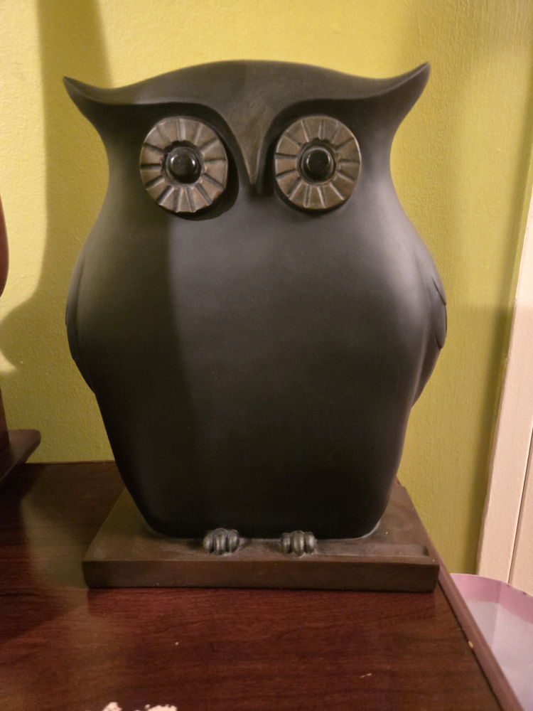 Owl Figurine - Black