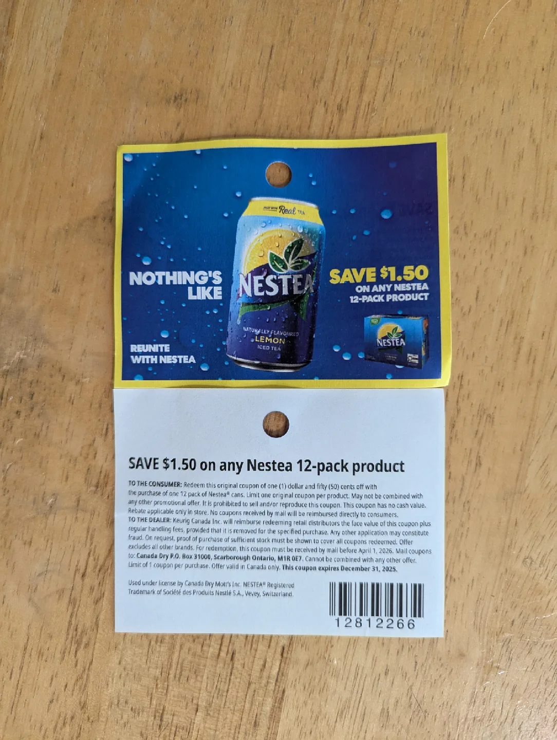 Nestea $1.50 off 12-pack Coupon 🥕 thumbnail