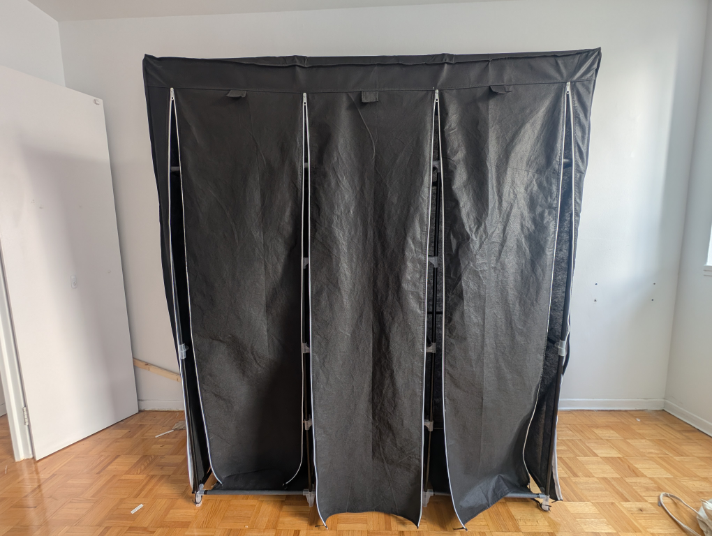 Portable Closet Wardrobe with Shelves