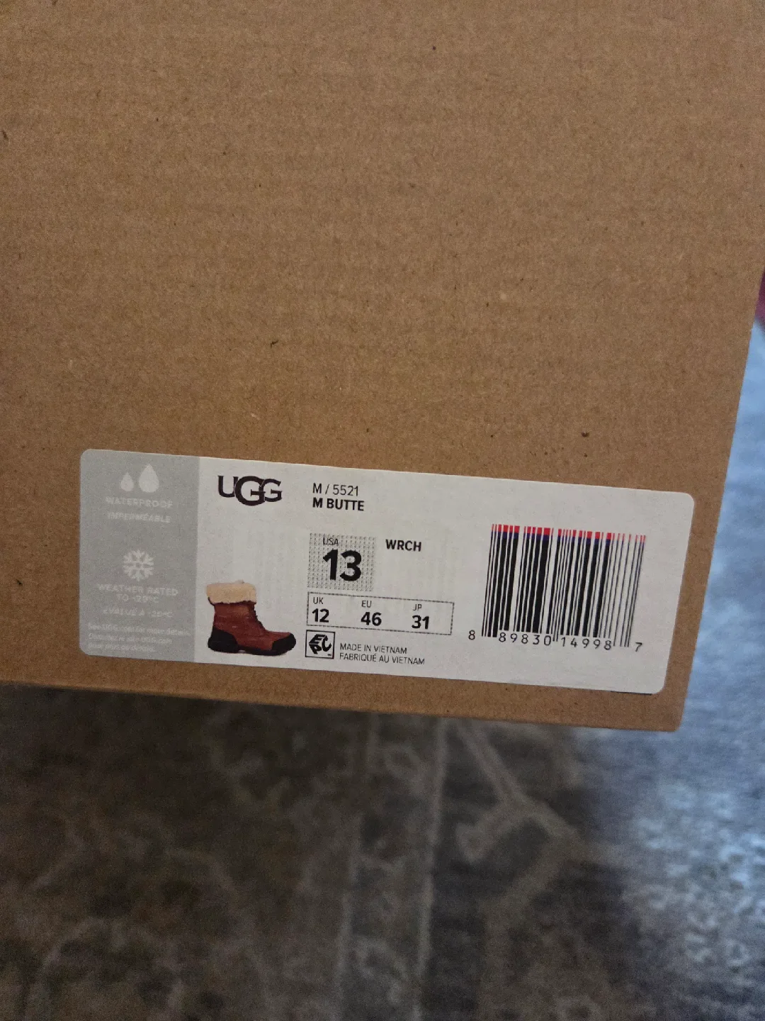 UGG M Butte Boots - Men's Size 13 image indicator(2)
