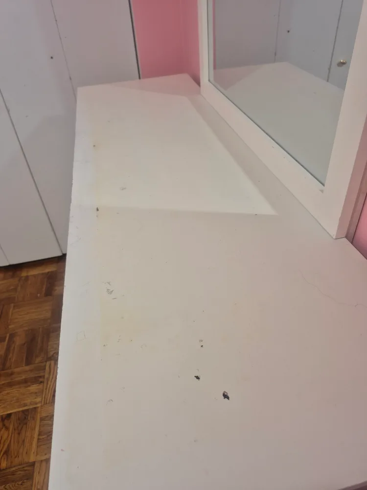 White Dresser with Mirror image indicator(2)