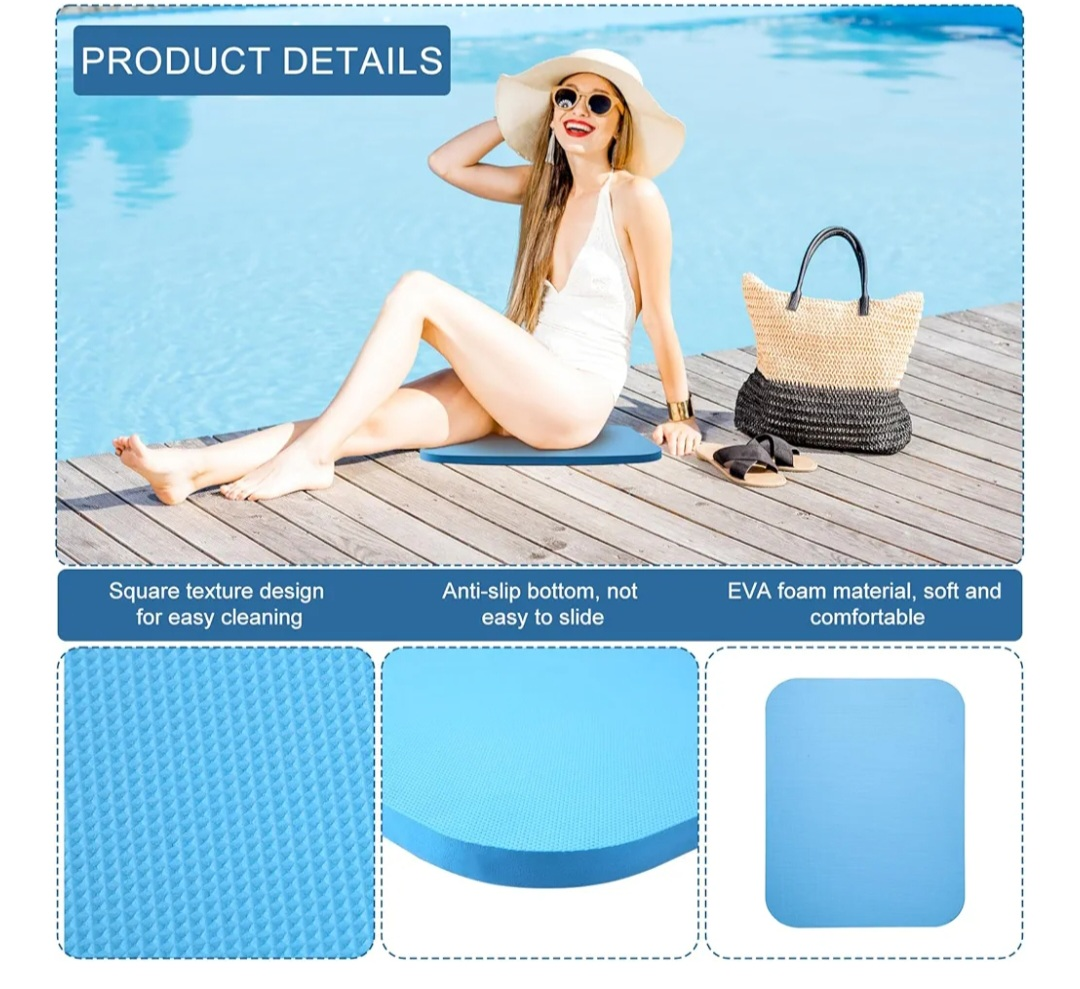 4pcs Poolside Seating Mat, Soft EVA Foam S - photo 2