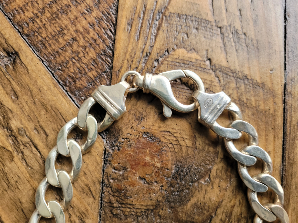 Sterling Silver Heavy Cuban Link Chain - 150g - photo 5