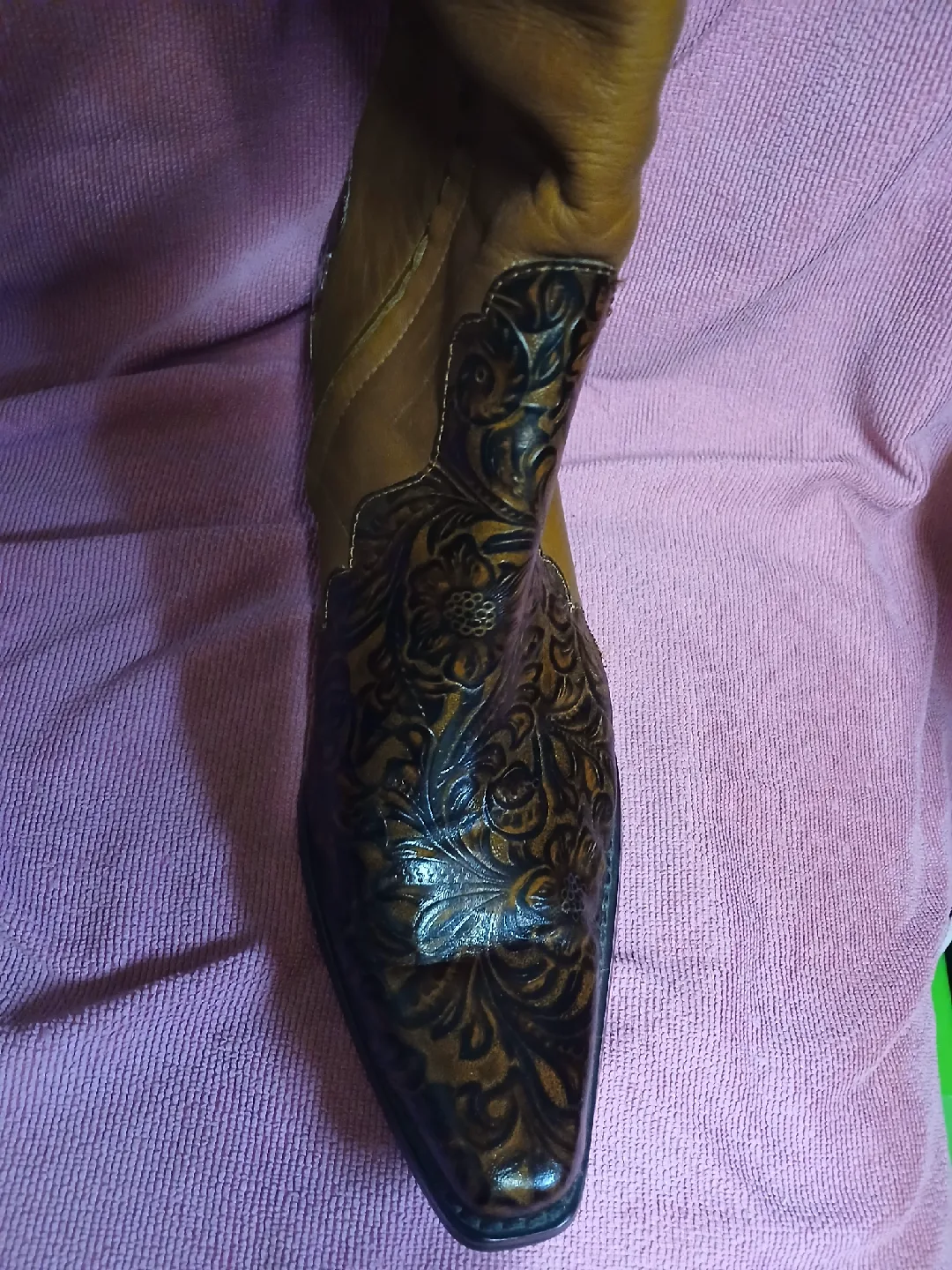 Brown Leather Cowboy Boots image indicator(3)