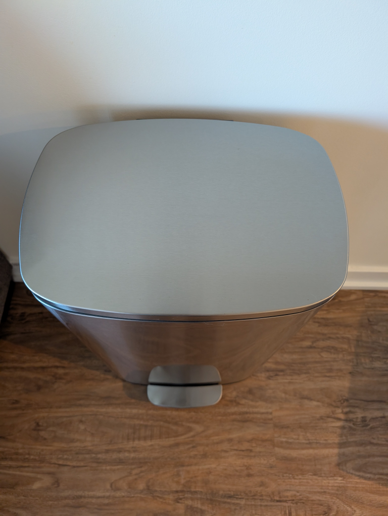 50L Stainless Steel Step Trash Can - photo 2