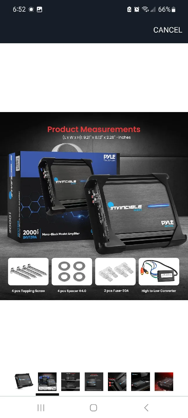 Pyle Invincible Series 2000 Watts Car Amplifier image indicator(3)