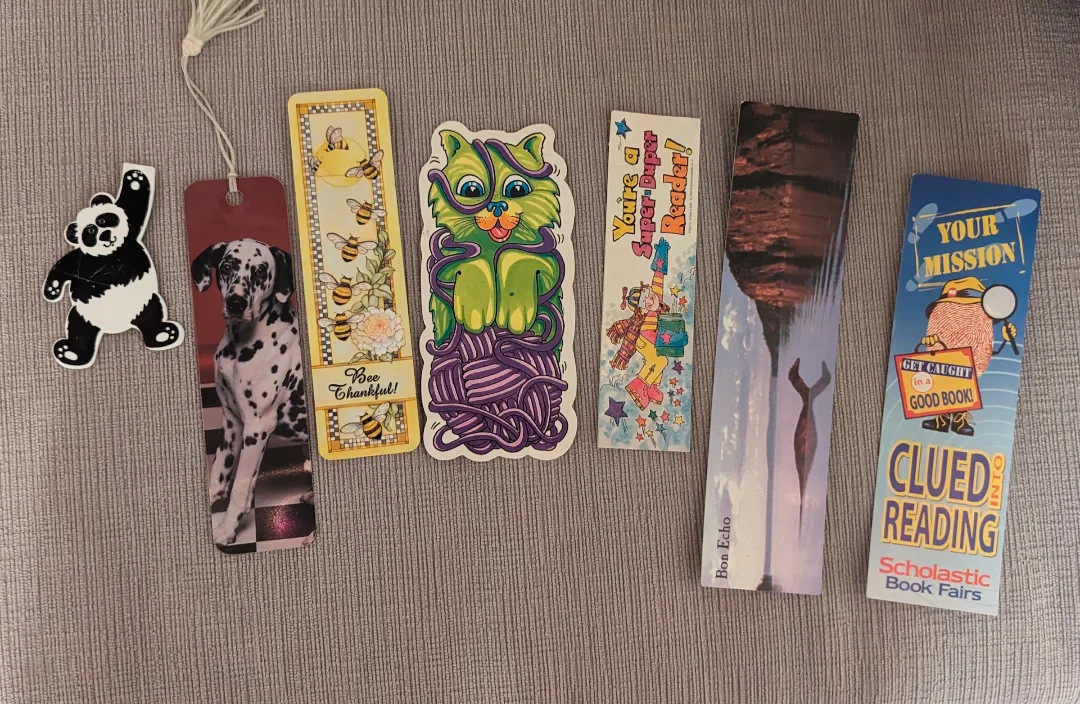 Assorted Bookmarks - Panda, Dalmatian, Bees, Cat thumbnail