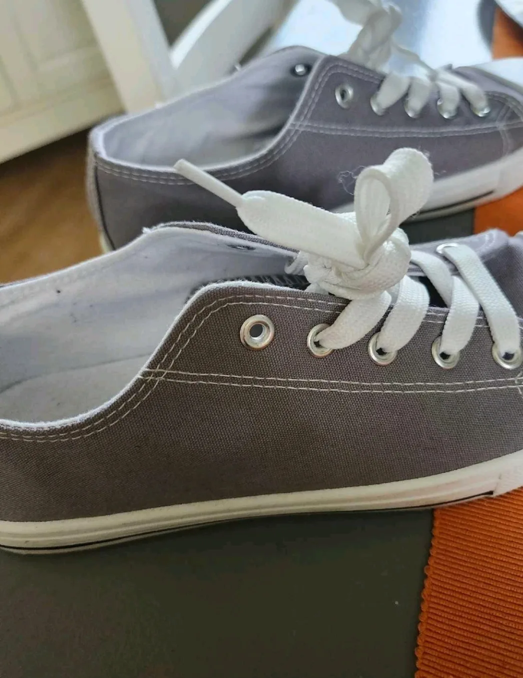 Grey Canvas Sneakers - Size 8 image indicator(4)