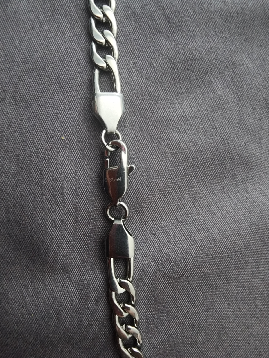 Steel Figaro Chain Necklace - photo 2