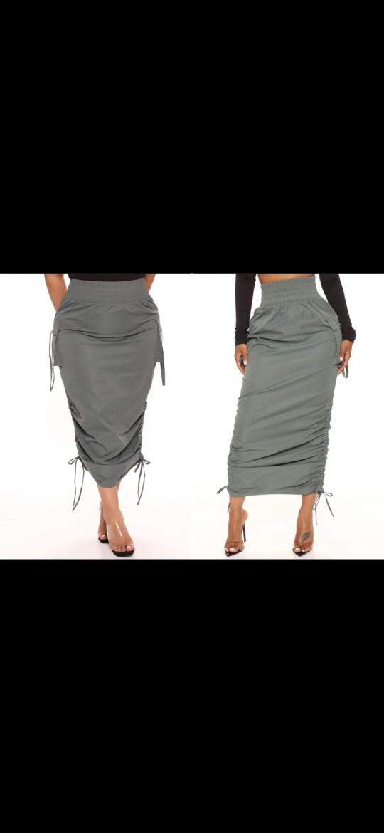 Fashion Nova Olive Green Skirt, Size XL