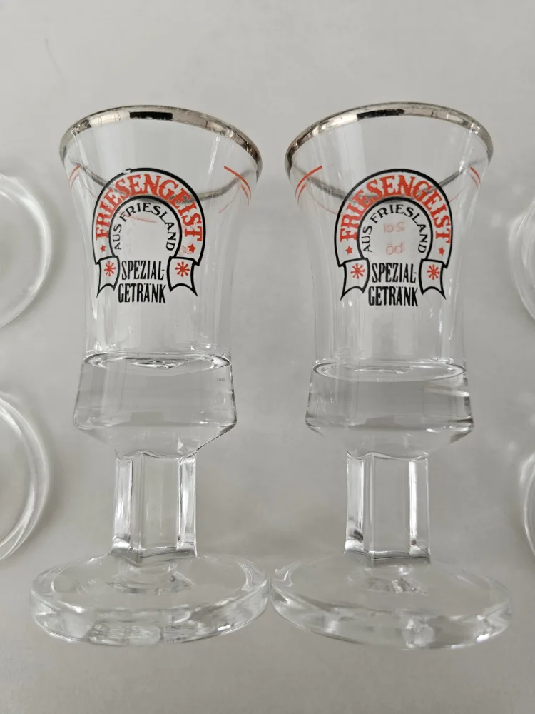 Set of six Friesengeist shot glasses 2 cl German image indicator(2)
