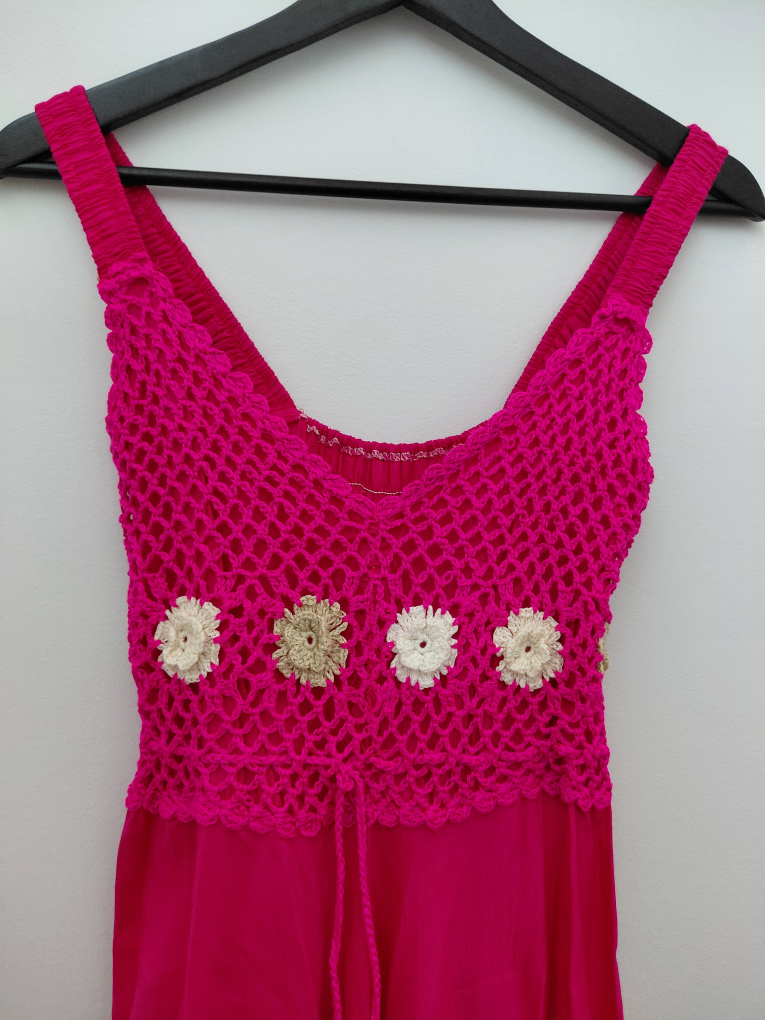 Pink Crochet Summer Dress - photo 2