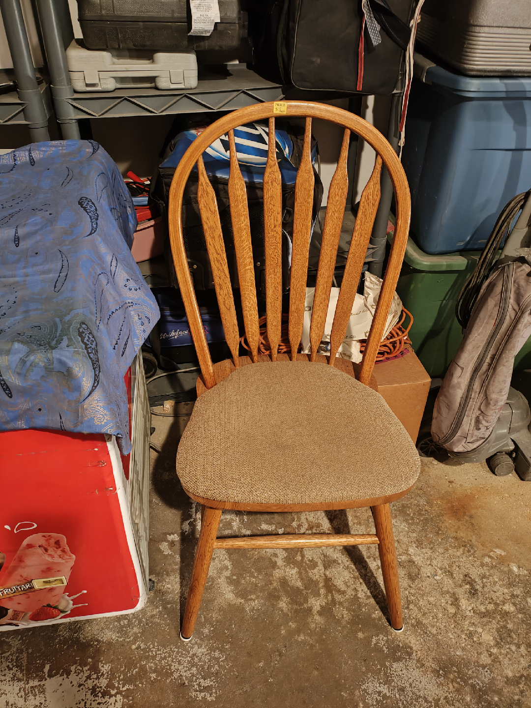 5 Wooden Spindle Back Kitchen/Dining Chairs