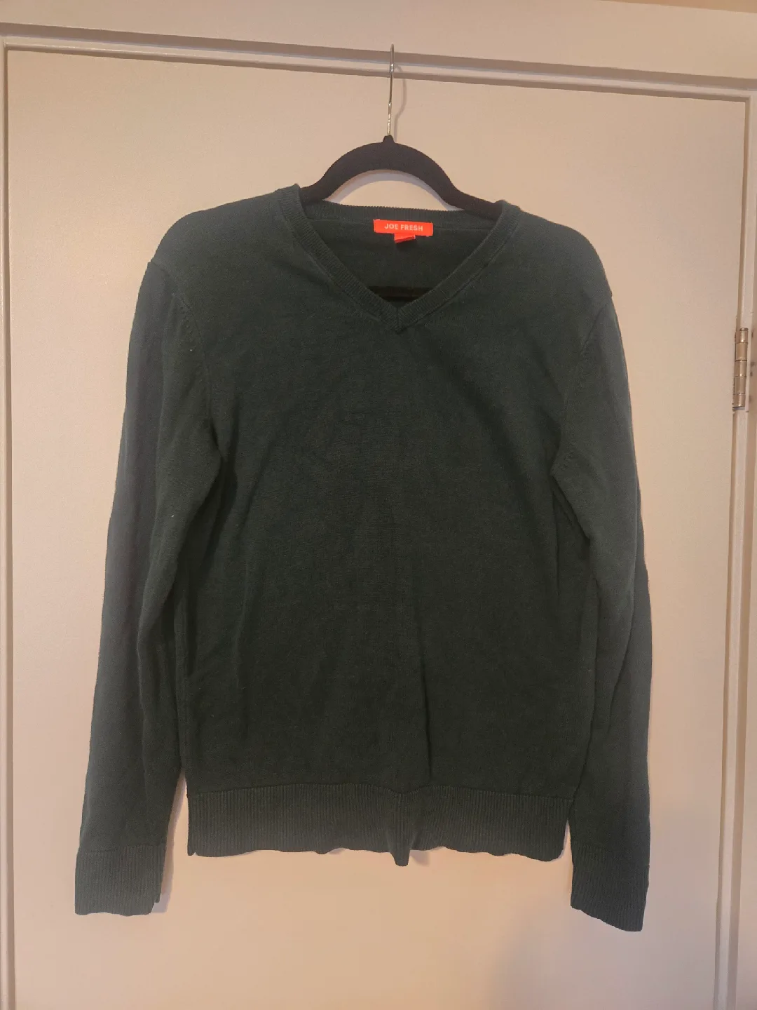 Joe Fresh Green V-Neck Sweater - Size S
