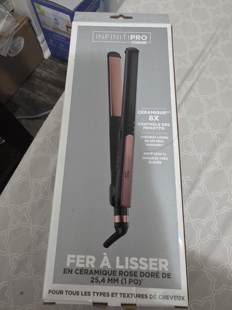 InfinitiPro Conair 1-inch Ceramic Flat Iron - NEW