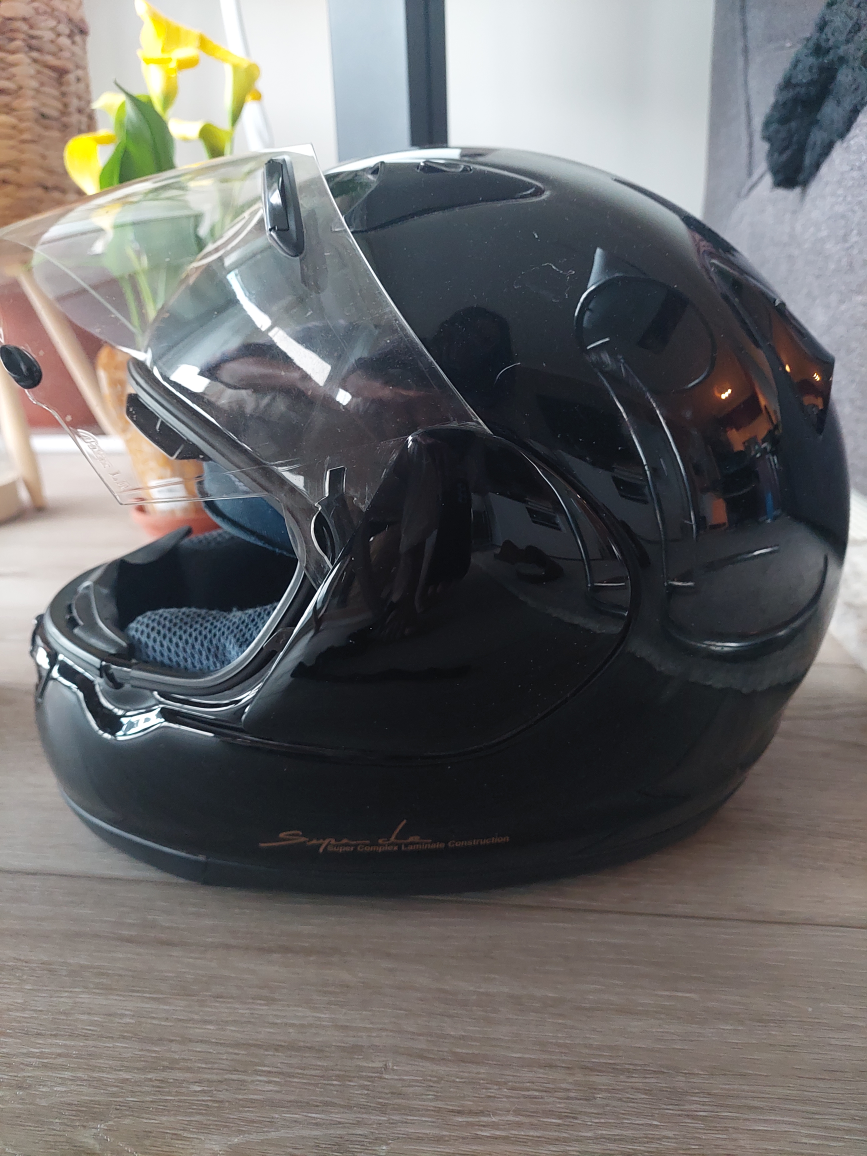 Black Motorcycle Helmet - photo 2