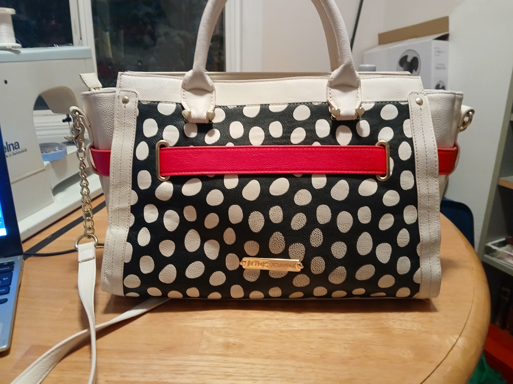 Betsey Johnson Polka Dot Bow Satchel Bag - photo 2
