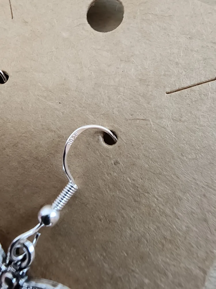 Handmade Butterfly Moth Dangle Earrings image indicator(4)