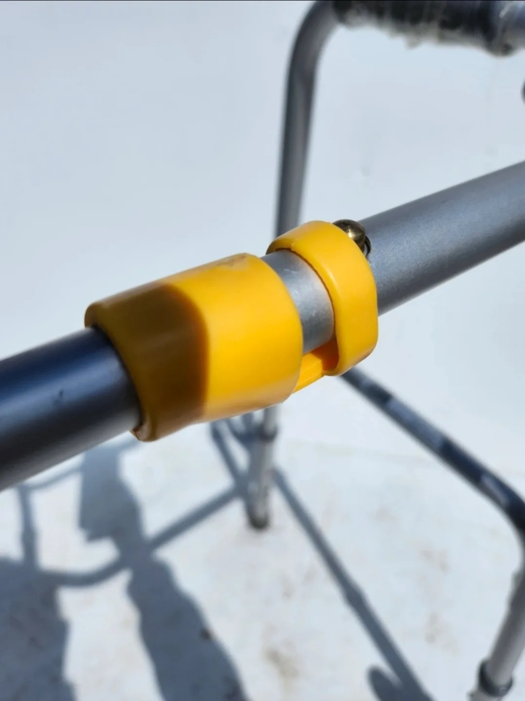 Deluxe Two Button Folding Walker with 5" Wheels image indicator(6)