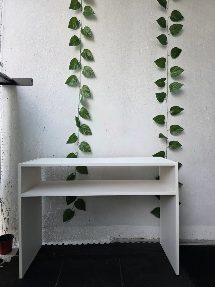 Versatile White Console Table / Media Unit image indicator(3)