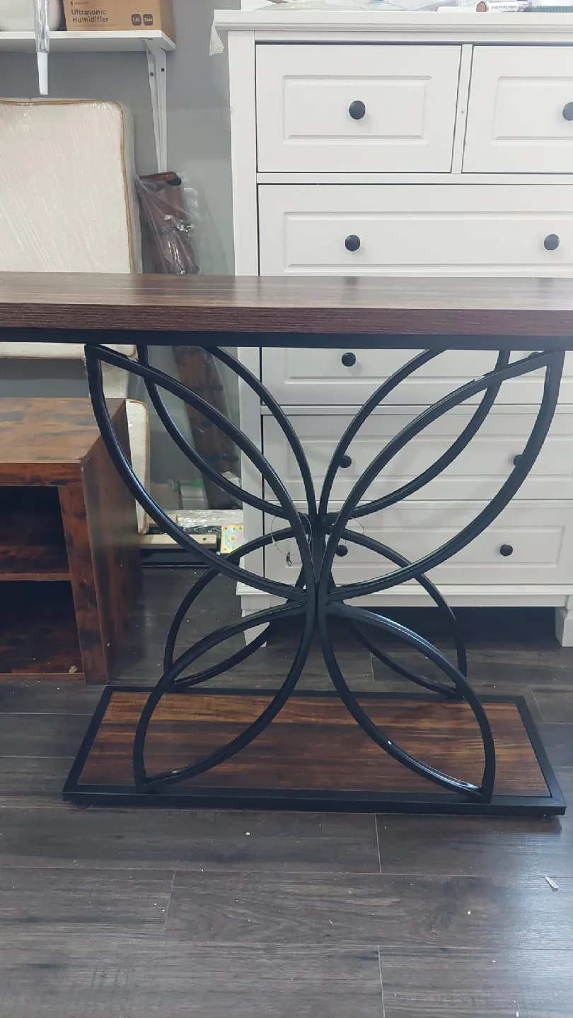 Wood & Metal Console Table image indicator(5)