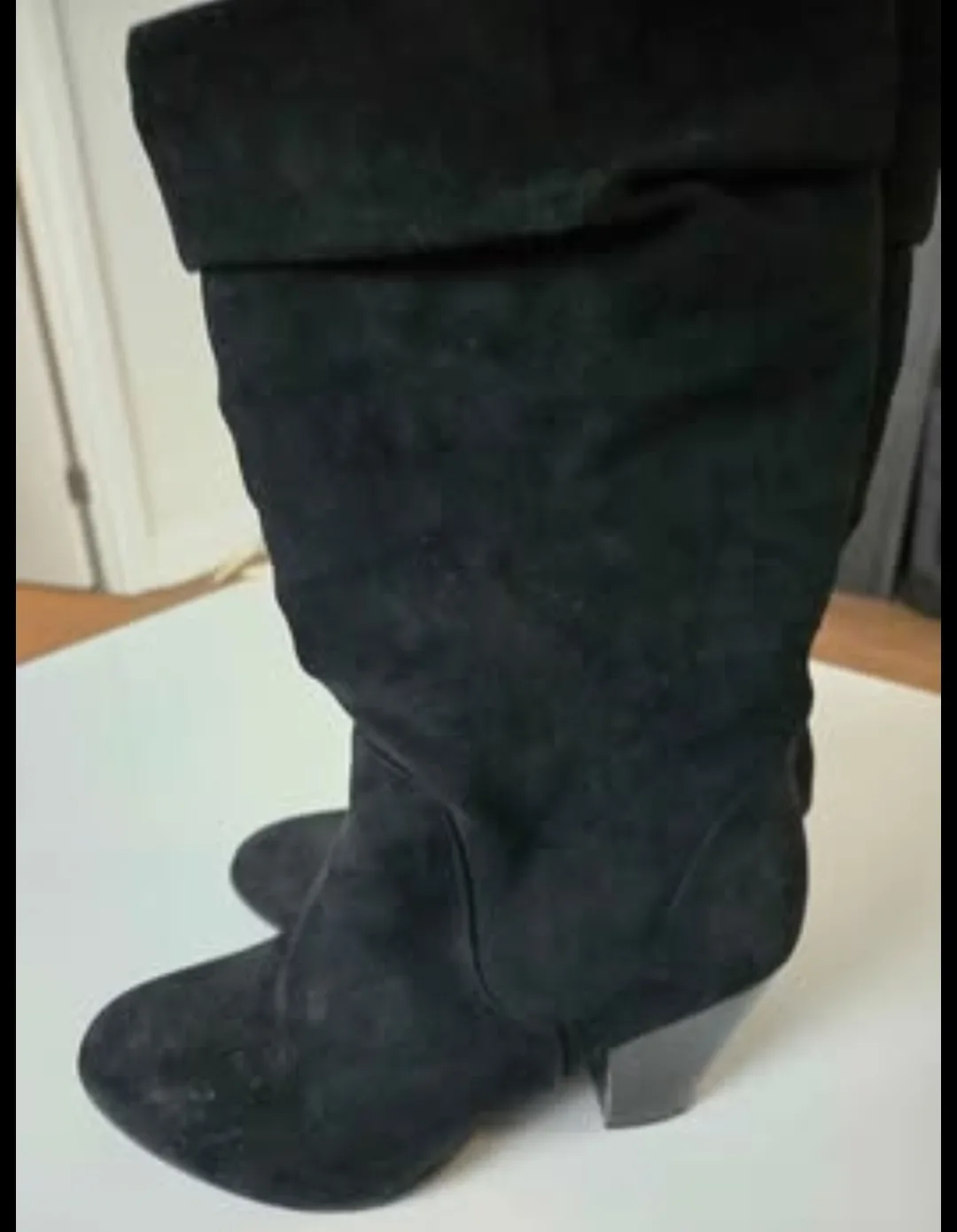EUC Esprit Black Suede Boots - Size 8 image indicator(3)
