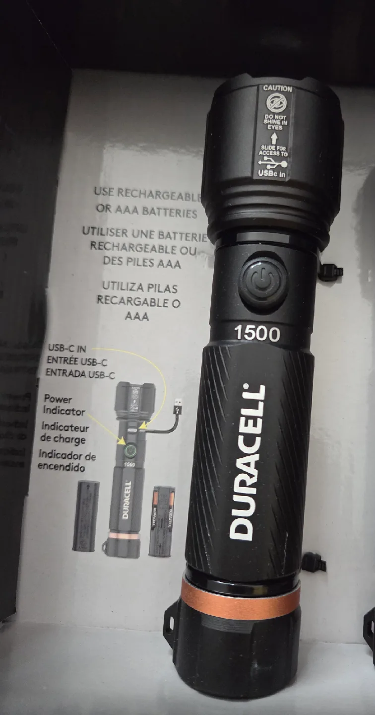 Duracell Hybrid LED Flashlight  1500 Lumens image indicator(2)