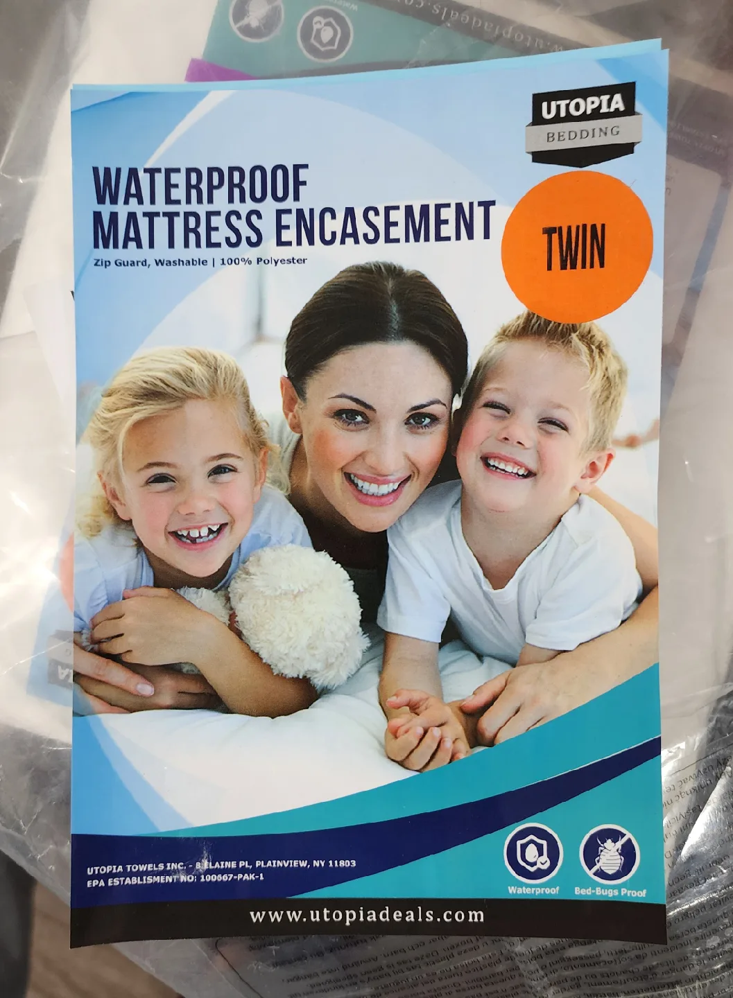 TWIN Waterproof Mattress Encasement  13" image indicator(2)