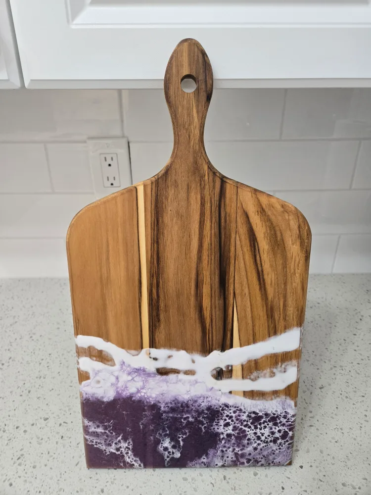 Handmade Wood & Resin Charcuterie Board image indicator(2)
